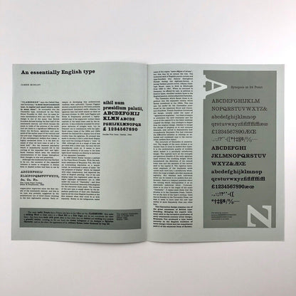 Type specimen leaflet New Clarendon with Bold Series 618 | text by James Mosley | Monotype Corporation, undated