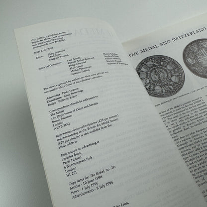The Medal. British Art Medal Society BAMS journal. Issue No. 28, Spring 1996
