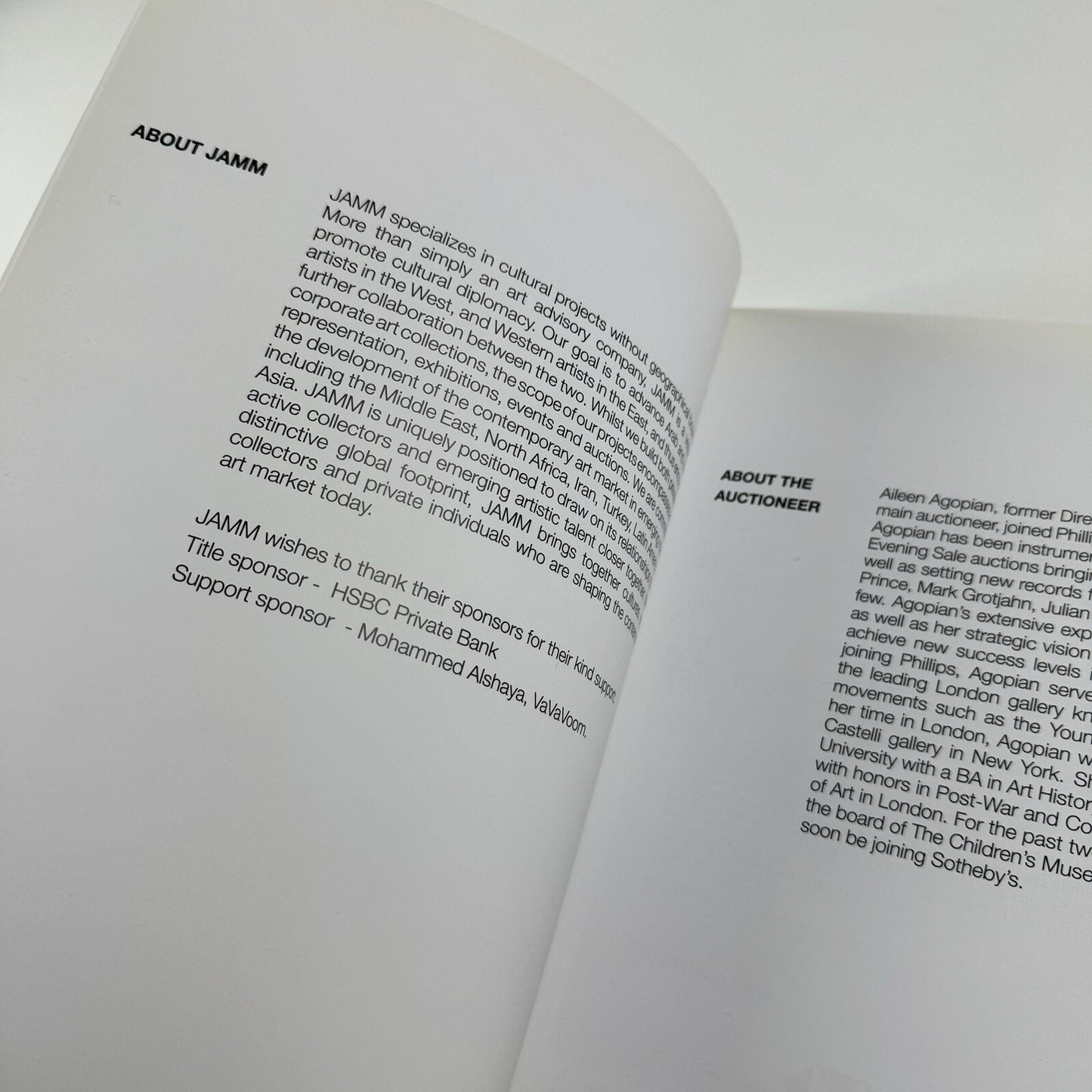 JAMM: Contemporary Art Auction | HSBC/Jamm, Kuwait, 2011 catalogue