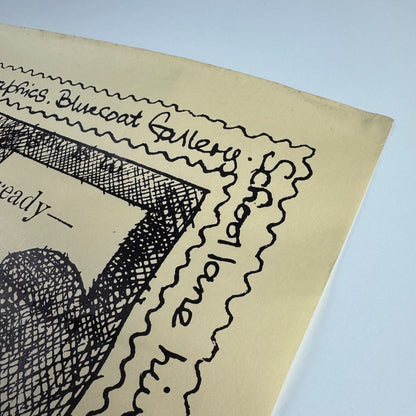 Poster for Tom Phillips: graphics held at The Bluecoat Gallery, Liverpool, 1973