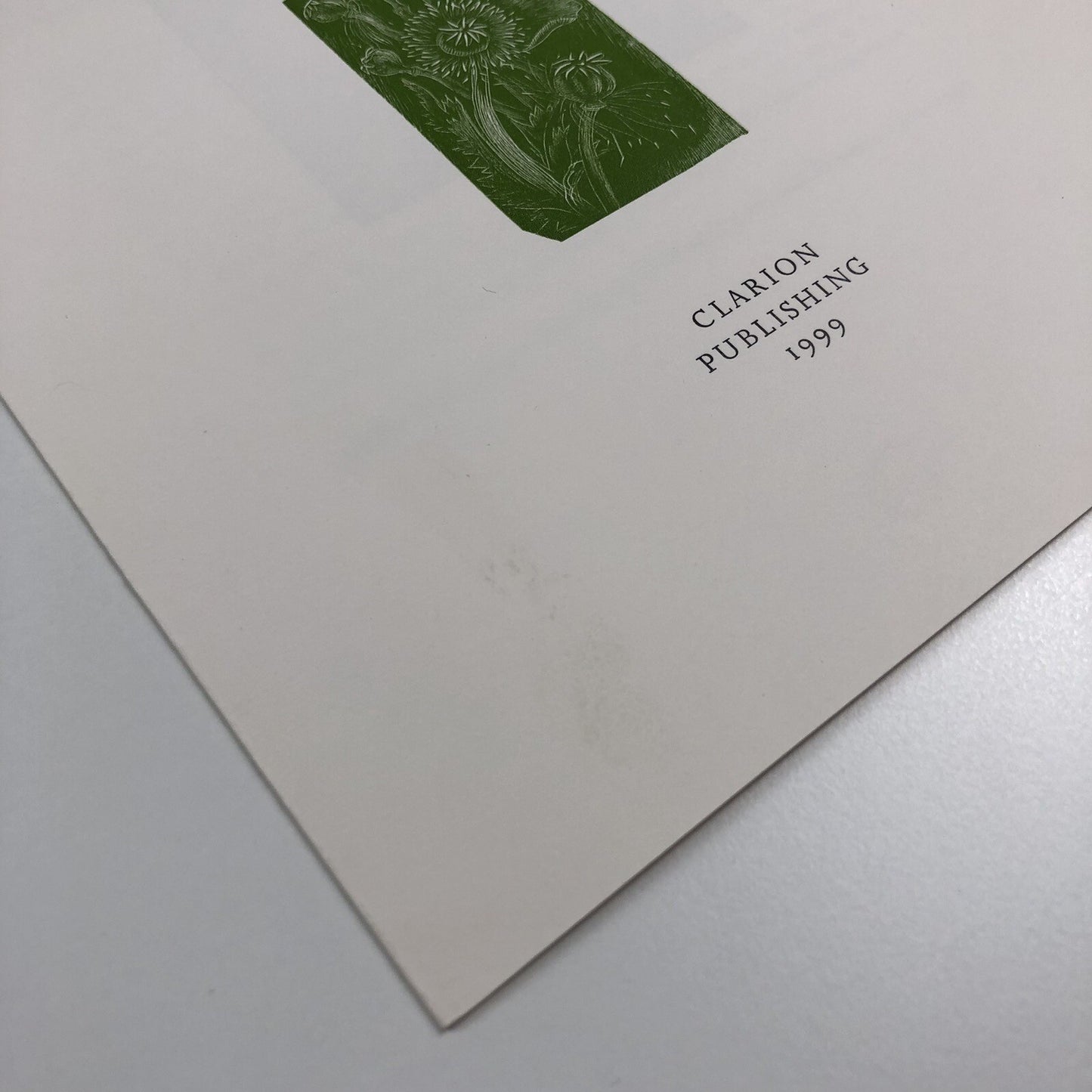 Prospectus – Bible Plants | Wood engravings by Sister Margaret Tournour | Clarion Publishing, 1999