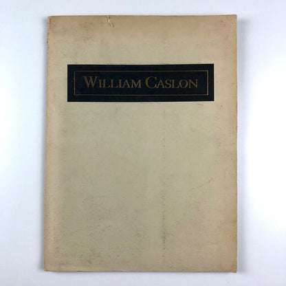 William Caslon 1766–1966 | Wynkyn de Worde | Portfolio with nine inserts, 1966
