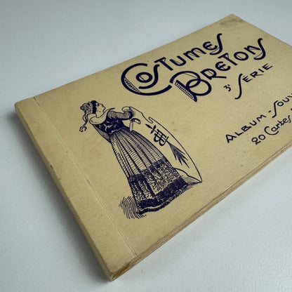 Small booklet/souvenir with twenty postcards 'Costumes Bretons' Bretony | Editions E. Hamonic