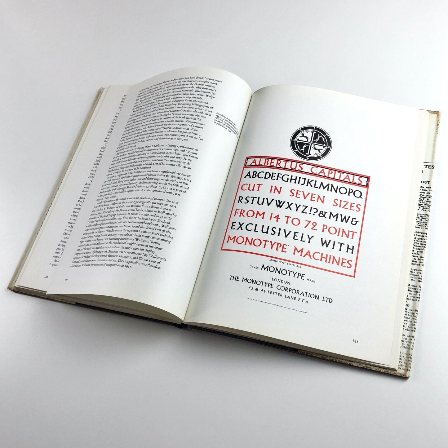 Stanley Morison: His Typographic Achievement by James Moran | Lund Humphries 1971