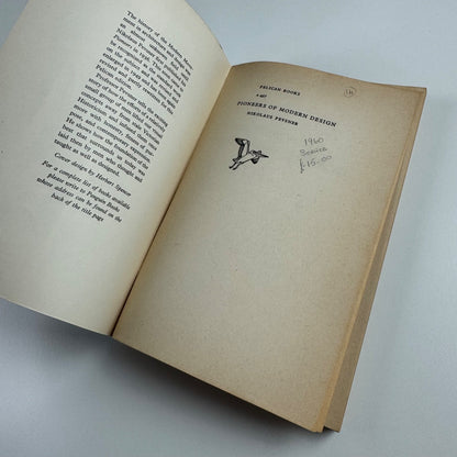 Pioneers of Modern Design from William Morris to Walter Gropius by Nikolaus Pevsner | Penguin 1960