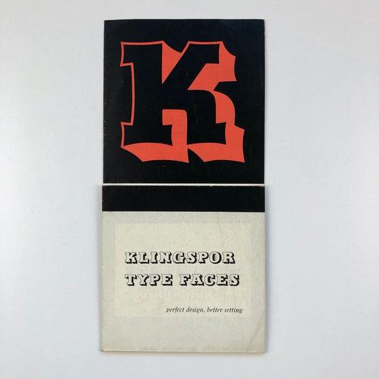 Klingspor Type Faces | Duo type specimen leaflet | Soldans Ltd, 1954 | Alfred Finsterer