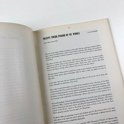 Jean Dubuffet 1962-66 exhibition catalogue | Solomon R. Guggenheim Museum, 1966