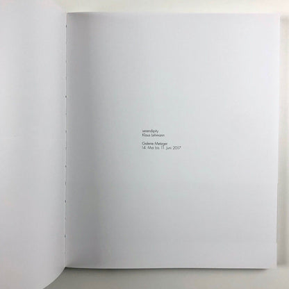 Klaus Lehmann: serendipity | Galerie Metzger, 2017