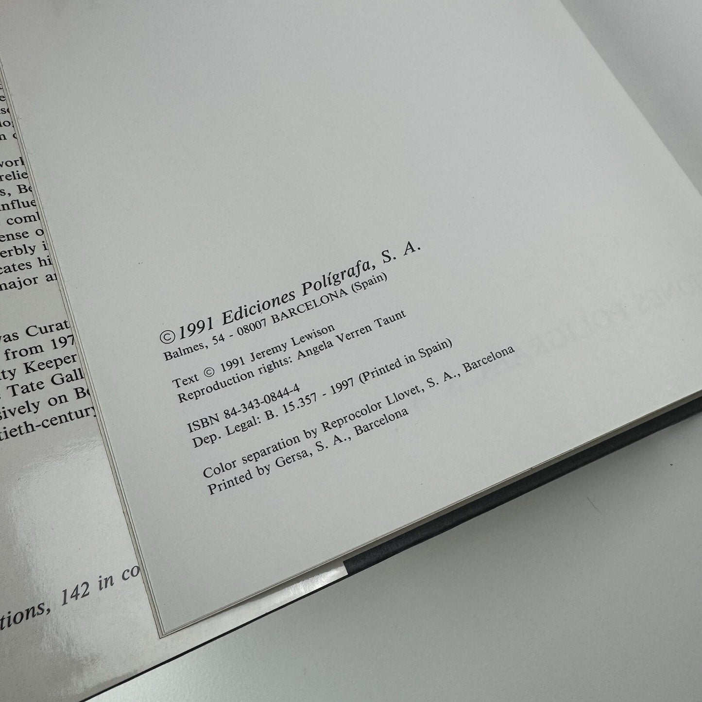 Ben Nicholson by Jeremy Lewison | Ediciones Poligrafa, 1991