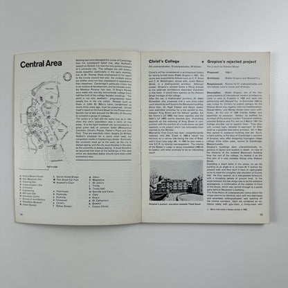 Cambridge New Architecture. A guide to modern buildings | Nikolaus Pevsner, 1964