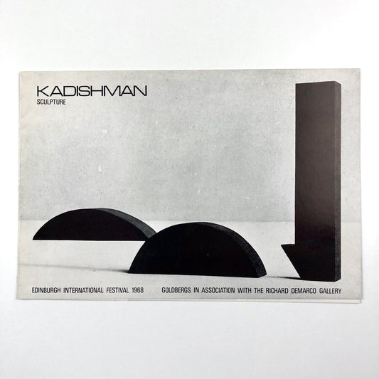 Leaflet Menashe Kadishman Sculpture | Edinburgh International Festival 1968 | Goldbergs in association with the Richard Demarco Gallery