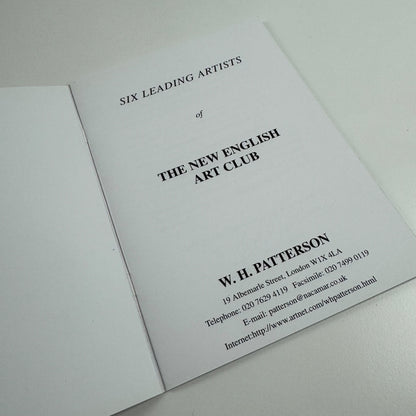 Six Leading Artists of The New English Art Club at W.H. Patterson. An exhibition of 36 fine paintings by William Bowyer, Tom Coates, Jane Corsellis, Fred Cuming, Ken Howard, Peter Kuhfeld