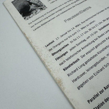Gallery leaflet Richard Long. Every Grain of Sand | Kunstverein Hannover, undated