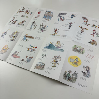 Promotional sheet/private view invite Quentin Blake Chocolate Fudge Banana Cake and Other Delicacies | Chris Beetles Gallery, 2011