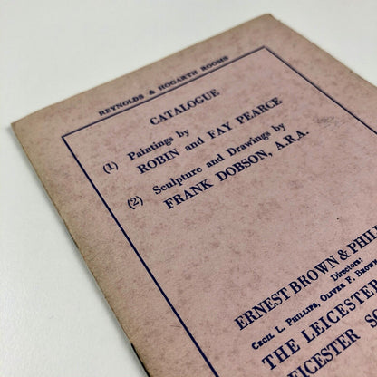 Robin and Fay Pearce | Sculpture and drawings by Frank Dobson | Ernest Brown & Phillips, Leicester Galleries catalogue, 1958