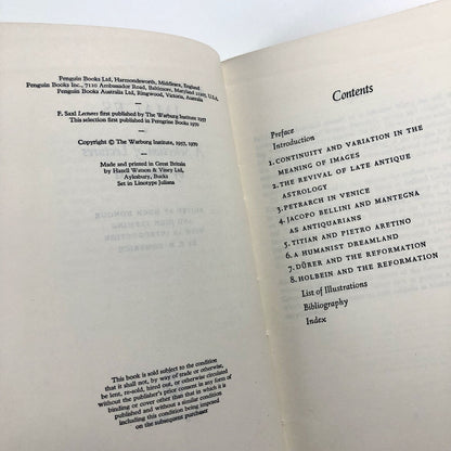 A Heritage of Images – A Selection of Lectures by Fritz Saxl | Peregrine, 1970