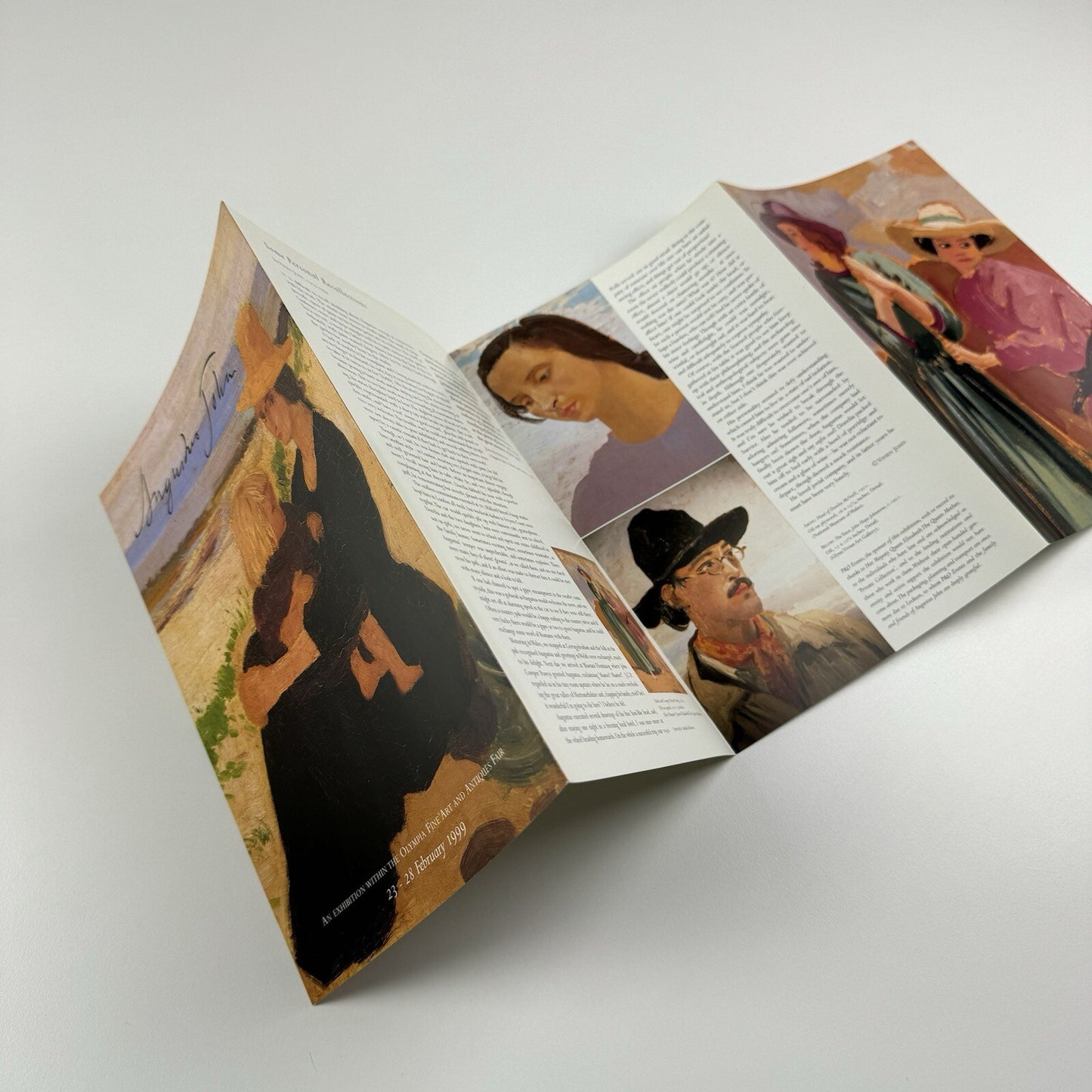 Promotional leaflet – Augustus John | Olympia Fine Art & Antiques Fair, 1999