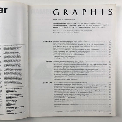 Graphis journal 188 Vol 32 | Walter Herdeg | The Graphis Press 1976/77