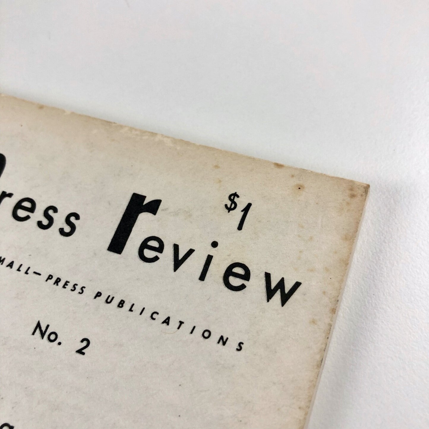 Small Press Review magazine – Vol. 1. No. 2 Fall, 1967