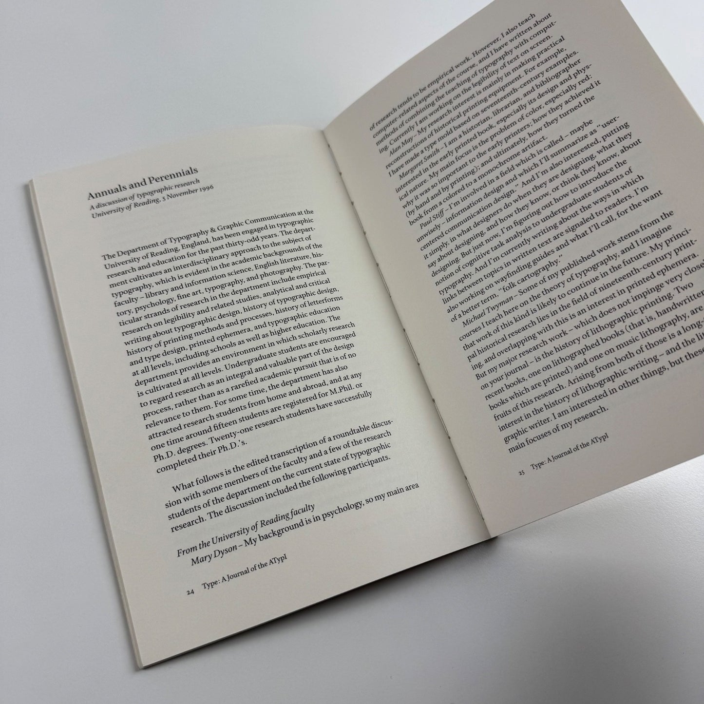Type Journal Association A Journal of the Association Typographique Internationale ATypI Vol 2, No 1, 1998