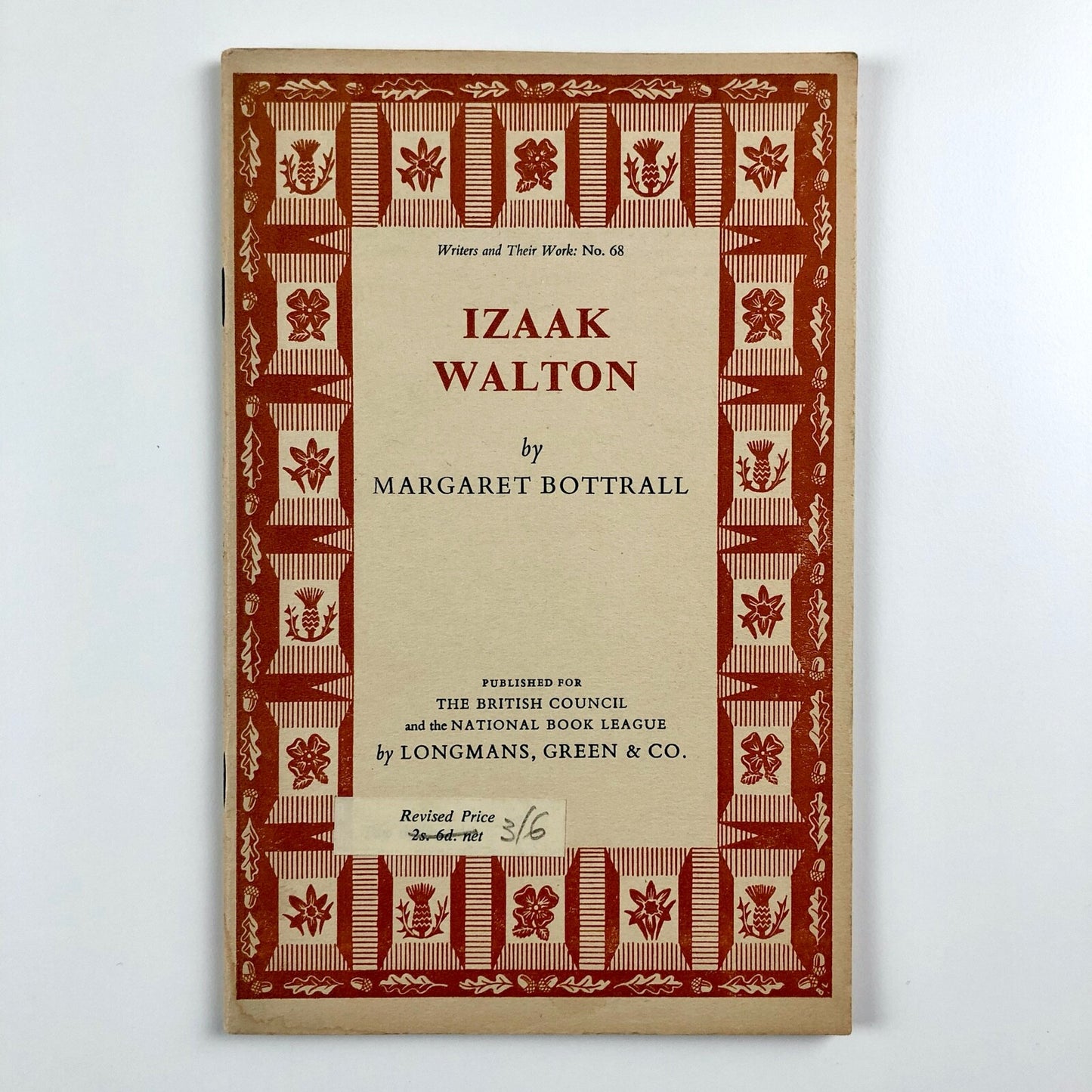 Izaak Walton by Margaret Bottrall | National Book League 1955, No 68