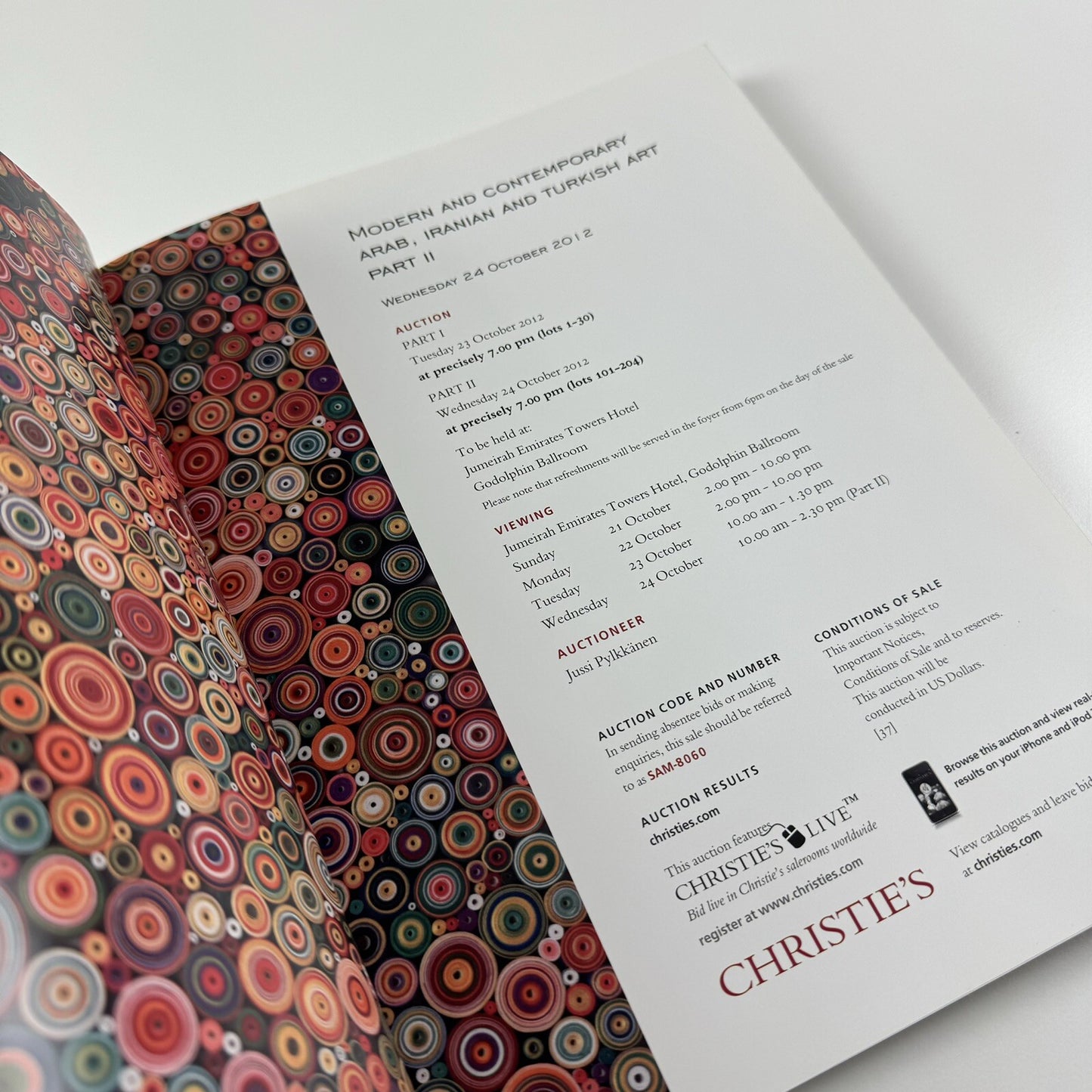 Modern & Contemporary Arab, Iranian & Turkish Art Part II Christie's Dubai 2012