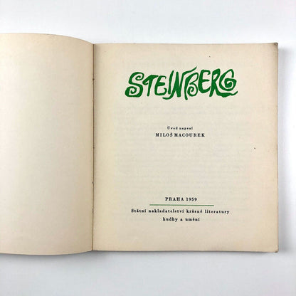 Saul Steinberg cartoonist/illustrator | Úvod napsal Miloš Macourek | Prague 1959