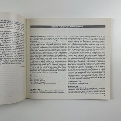 CC41 Utility Furniture and Fashion 1941-1951 Geffrye Museum 1974