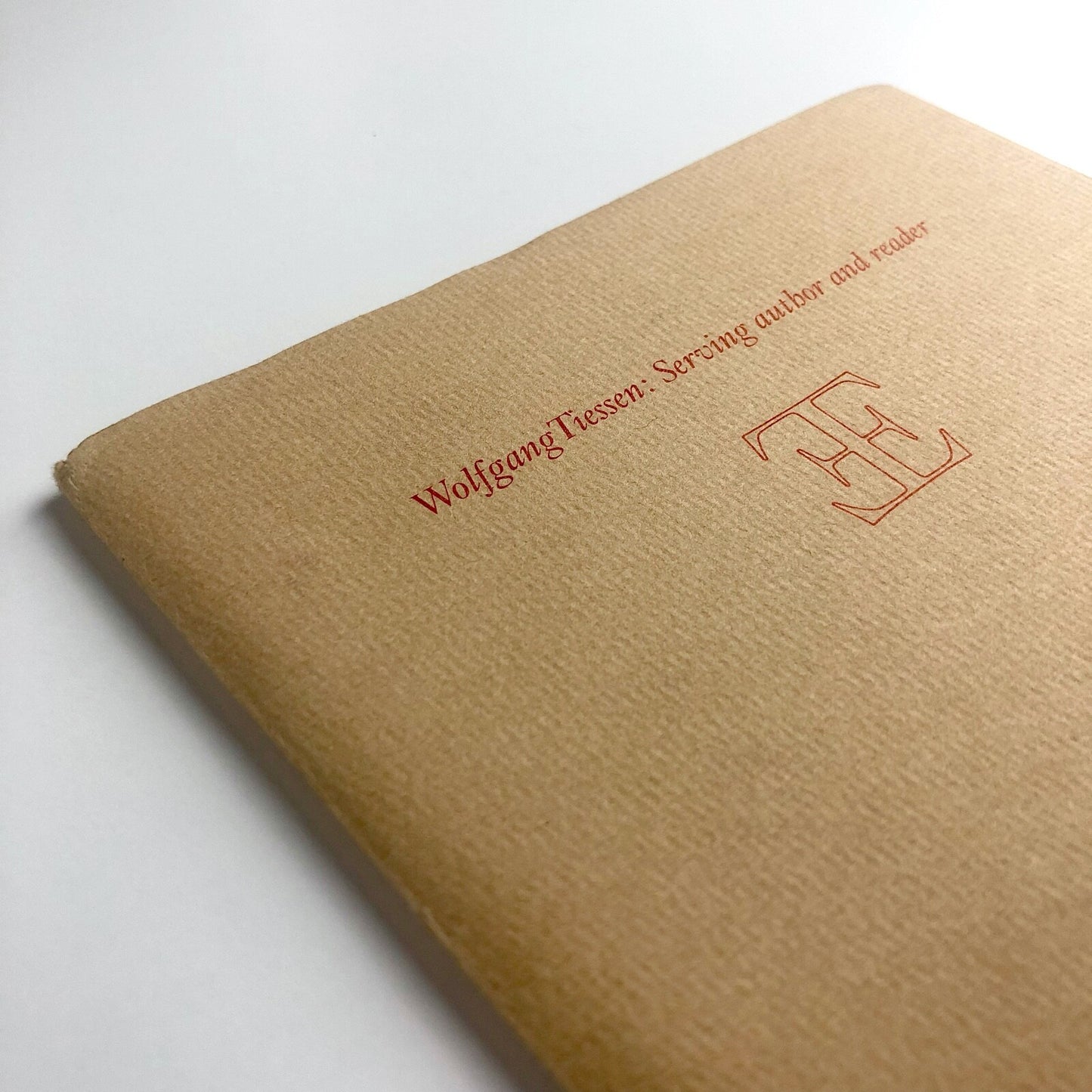 Typophile Monograph No 4 | Wolfgang Tiessen: Serving author and reader, 1987
