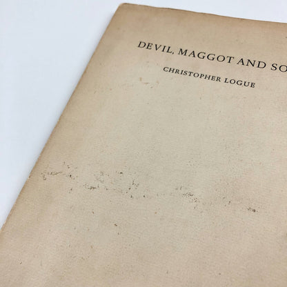 Devil, Maggot and Son by Christopher Logue | Peter Russell, 1956 limited edition of 250 copies