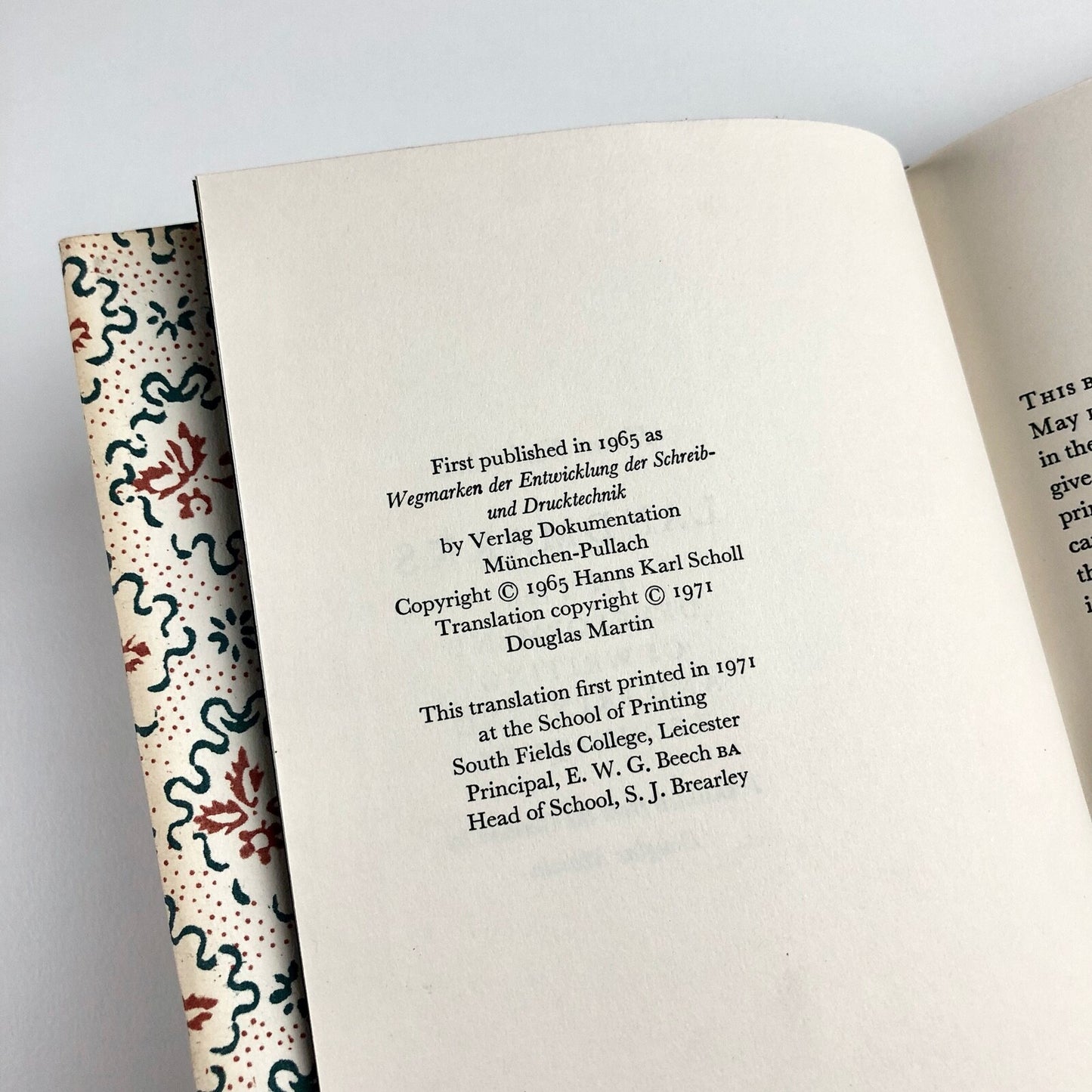 Hanns Karl Scholl | Landmarks ...of Writing & Printing Techniques | 1971