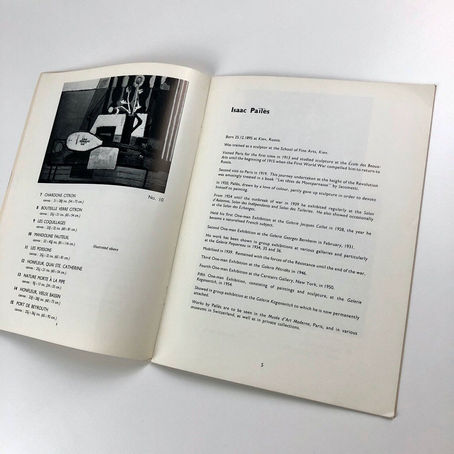 Jacques Boussard / Isaac Païlès / Bill Barker | Marlborough catalogue, 1956