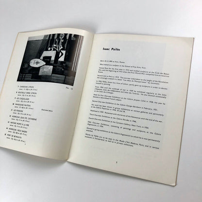 Jacques Boussard / Isaac Païlès / Bill Barker | Marlborough catalogue, 1956