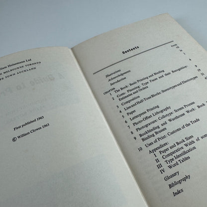 Guide to printing an introduction for print buyers | William Clowes Heinemann 1963