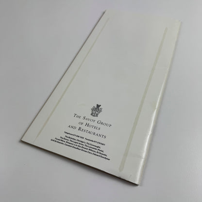 Leaflet Tatler’s thousand most socially significant people in 1992 Savoy Group