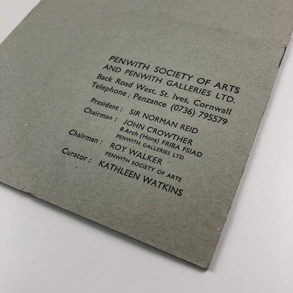Catalogue – Penwith Summer exhibition 1981 | Penwith Society of Arts