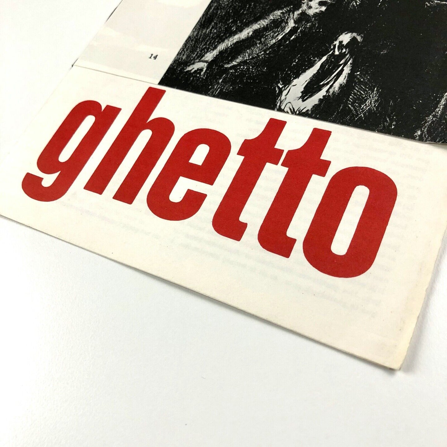 Warashauer Ghetto | Nieumarkt Amsterdam Stedelijk fold-out catalogue/poster 1961