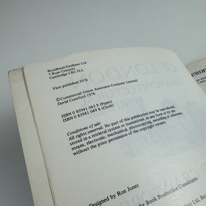 The City of London its architectural heritage by David Crawford | Woodhead-Faulkner, Commercial Union, 1976