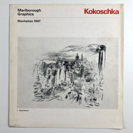 Oskar Kokoschka – Manhattan | Marlborough New London exhibition card, 1967