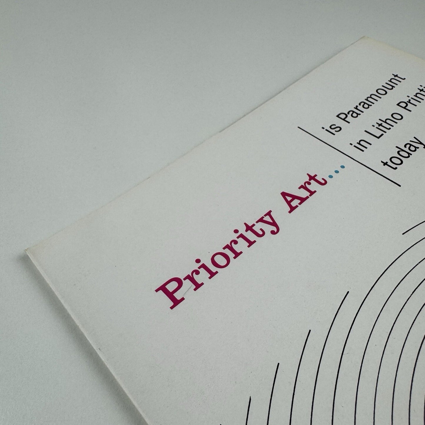 Promotional leaflet – Priority Art paper | The Inveresk Paper Co, undated