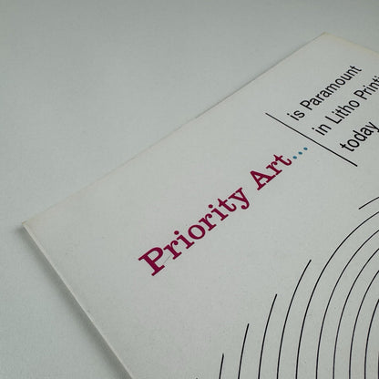 Promotional leaflet – Priority Art paper | The Inveresk Paper Co, undated