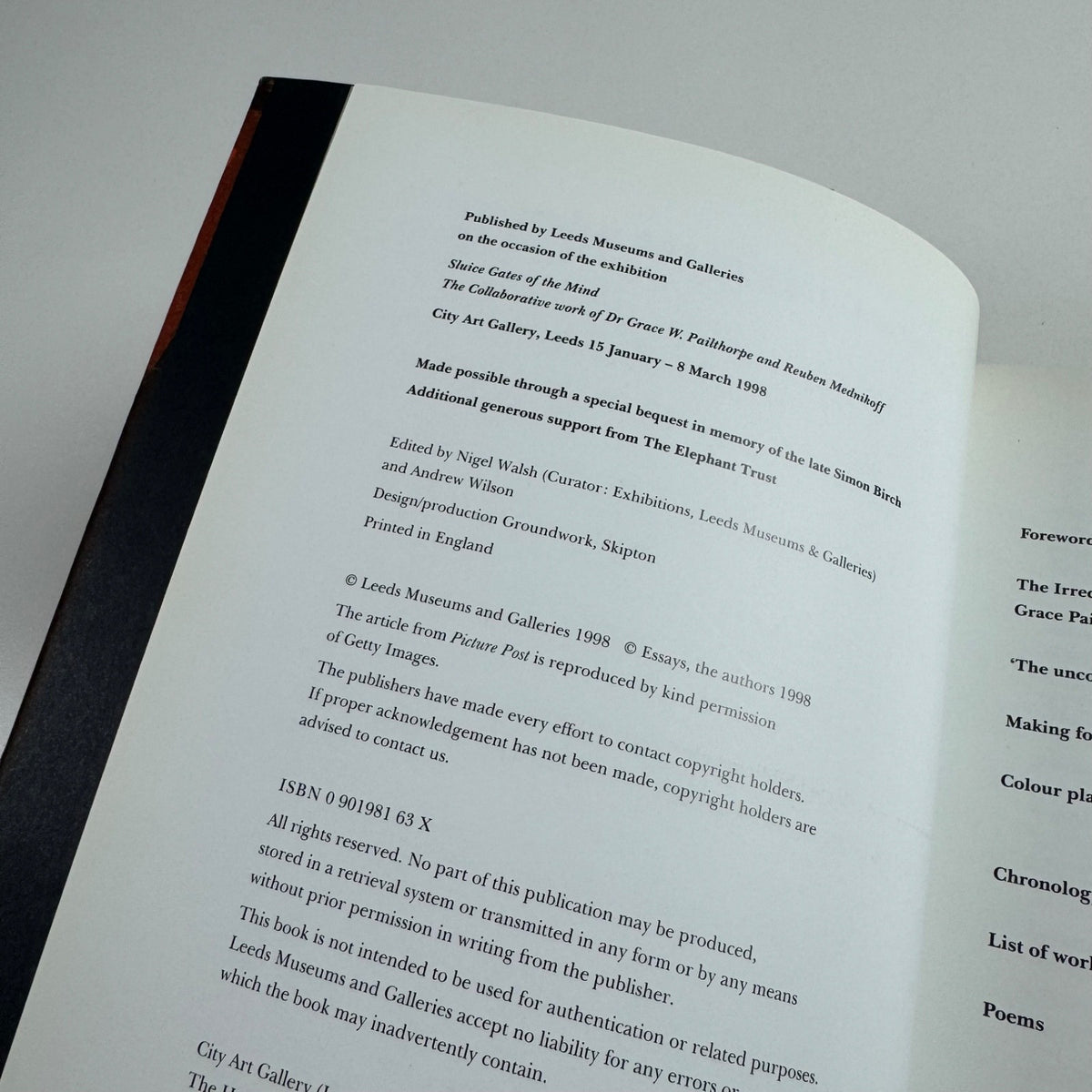 Sluice Gates of the Mind The Collaborative Work of Pailthorpe & Mednikoff | 1998