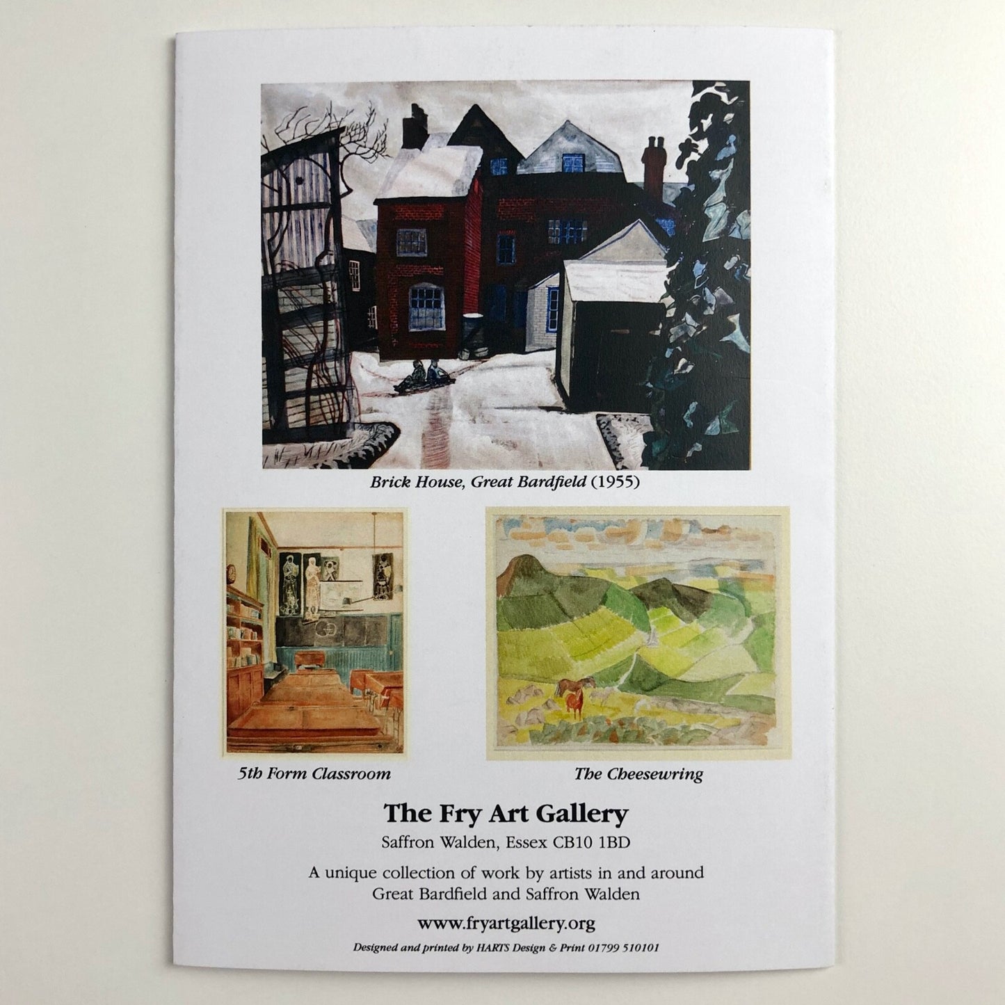 Leaflet for Edward Bawden. Seven Decades of Watercolours | The Fry Art Gallery, 2012
