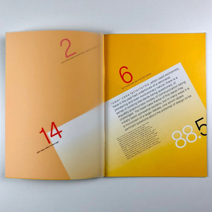 Octavo 88.5 magazine | International Journal of Typography, 1988