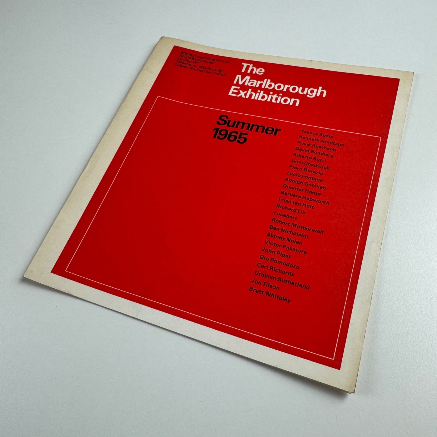 The Marlborough Exhibition Summer 1965 cat.no. 169 design by Gordon House