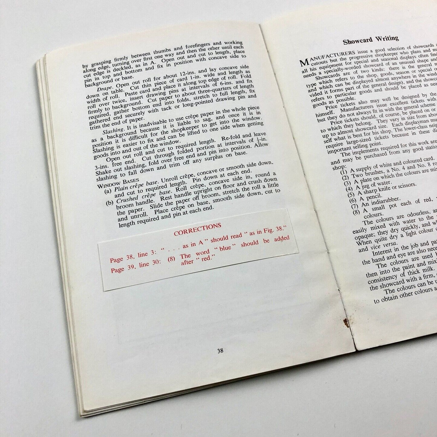 Notes on Window Display for Grocery and Confectionery Students | The Beeches College, Bournville, 1953