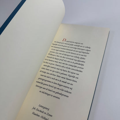 Lettergieterij Joh. Enschedé en Zonen Haarlem Holland, 2003