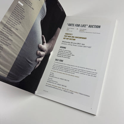 Arts For Life auction catalogue. Christie’s 26 June 2013 no 1135