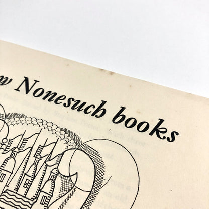 3 new Nonesuch books for the Summer of 1934 | Promotional leaflet, Nonesuch Press