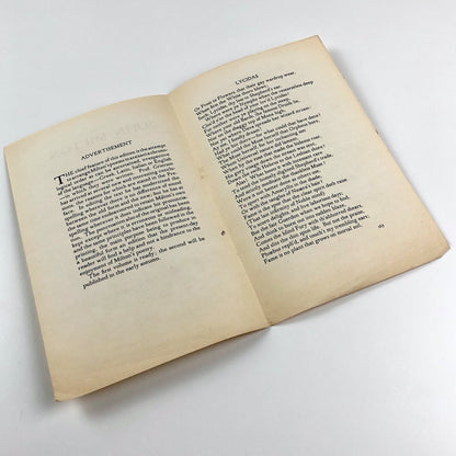 The Poems of John Milton prospectus / specimen page | Florence Press, Chatto & Windus, 1925
